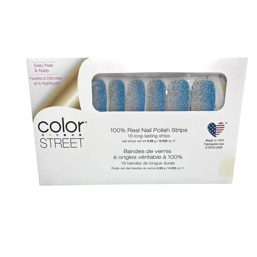 New Sealed Color Street Nail Polish Strips 16 Count French Riviera USA